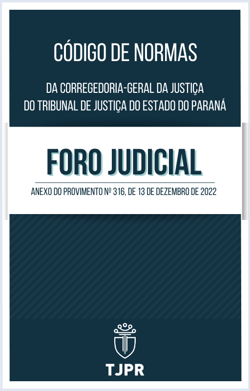 Acesso ao Código de Normas do Foro Judicial à esquerda