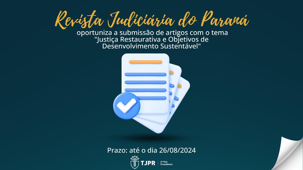 REVISTA JUDICIÁRIA CONVIDA PARA SUBMISSÃO DE ARTIGOS SOBRE A JUSTIÇA RESTAURATIVA